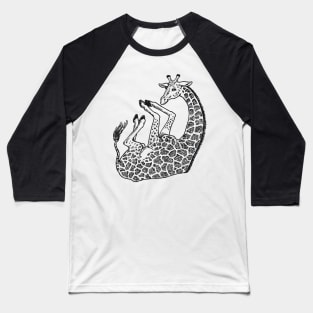 A Levity of Animals: Stick Your Neck Out Baseball T-Shirt